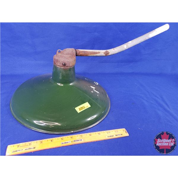 Green Porcelain/Enamel Yard Light (14-1/2"Dia) (SEE PICS!)