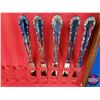 Image 3 : Variety Silverware / Cutlery in Wood Storage Chest (Chest Measures: 3-1/4"H x 14-3/4"W x 10-3/4"D) (