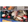 Image 6 : Metal Tackle Box w/Contents (Line; Bobs; Hooks; etc) (Box Measures: 4"H x 11-1/2"W x 5"D) (SEE PICS!