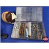 Image 8 : Tackle Box with Contents (Lures; Reels; Line Weights; etc!) (Box Measures: 8"H x 15"W x 8"D) (SEE PI