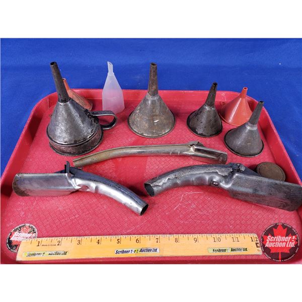 Vintage Garage Combo: Funnels & Spouts (SEE PICS!)