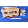 Image 1 : Pepsi-Cola Collector Combo: - Wood Crate : York Beverages 1968 (10"H x 19-1/4"W x 11-3/4"D) - Diet P