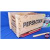 Image 2 : Pepsi-Cola Collector Combo: - Wood Crate : York Beverages 1968 (10"H x 19-1/4"W x 11-3/4"D) - Diet P