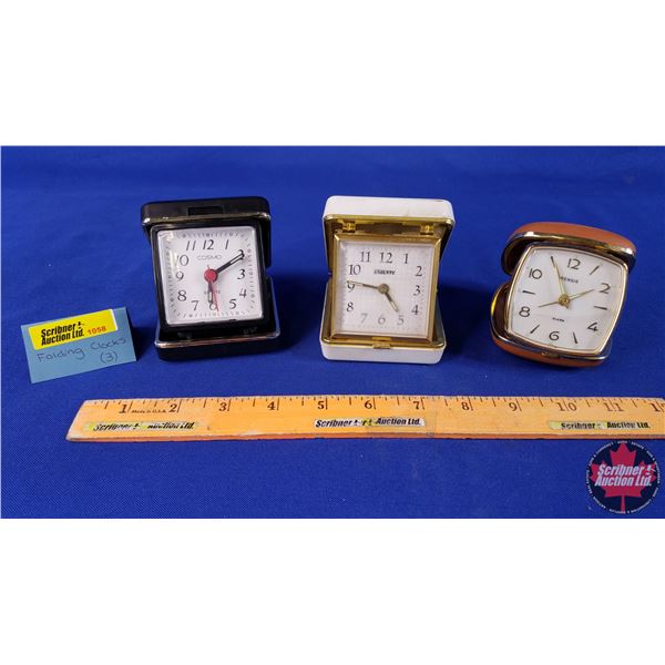 Vintage Alarm Clock Trio (Cosmo; Equity; Rensie) (SEE PICS!)