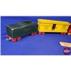 Image 4 : Wooden Toy Train (5 Pieces) (Engine Measures: 3"H x 9"W x 1-1/2"D) (SEE PICS!)
