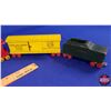 Image 7 : Wooden Toy Train (5 Pieces) (Engine Measures: 3"H x 9"W x 1-1/2"D) (SEE PICS!)
