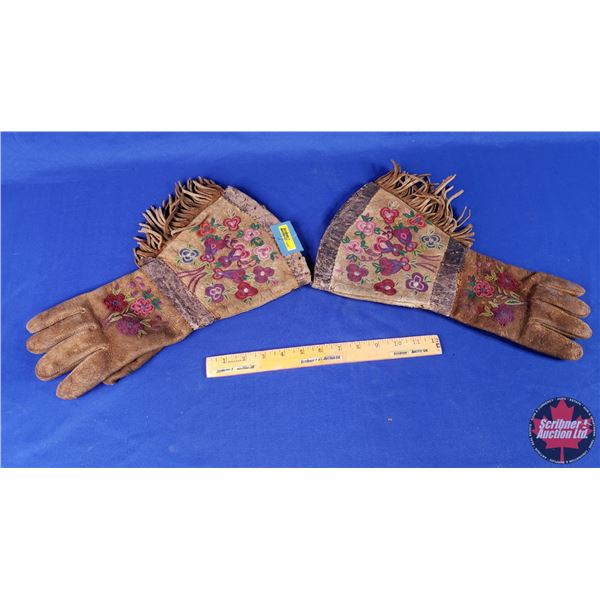 Embroidered Gauntlets (15") (Worn) (SEE PICS!)