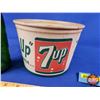 Image 10 : Vintage 7UP Combo: Bottle & Ice Bucket (Bucket Measures: 5"H x 6-1/2"Dia) (SEE PICS!)
