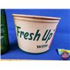 Image 7 : Vintage 7UP Combo: Bottle & Ice Bucket (Bucket Measures: 5"H x 6-1/2"Dia) (SEE PICS!)