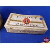 Image 2 : Tobacco /Cig Tins (2): Half and Half Tobacco Tin (4-3/4"H x 5"Dia) & Turret Cigarette's Tin (SEE PIC