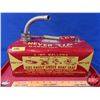 Image 1 : "NEVER TIP" Gasoline Can (Total Measures with spout : 11"H  x 12-3/4"W x 8"D) (SEE PICS!)