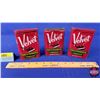 Image 1 : Tobacco Pocket Tins (3) Velvet (4-1/2"H x 3"W ) (SEE PICS!)