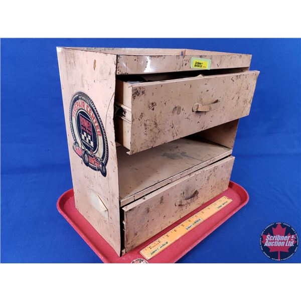 "BOWES" Tire Repair Center Metal Cabinet (Wall Mount or Bench Top) (15"H x 14-3/4"W x 8"D) (SEE PICS
