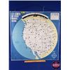 Image 1 : MOBIL Single Side Tin Guide Distance Map (West Coast DIST-O-MAP 1966) "Let Mobil Be Your Travel Guid