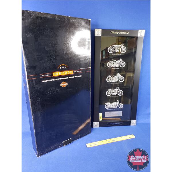 "Harley Davidson" Decor (Legendary Harley-Davidson Racing Machines) (With Orig Box) (Box Measures: 2