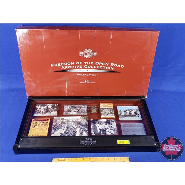 "Harley Davidson" Decor (Freedom of the Open Road 2011) (with Orig Box) (Box Measures: 25"H x 13-1/2