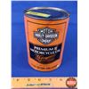 Image 1 : Harley Davidson Motorcycle Oil Tin (Cardboard) (FULL) (5-1/2"H x 4"Dia) (SEE PICS!)