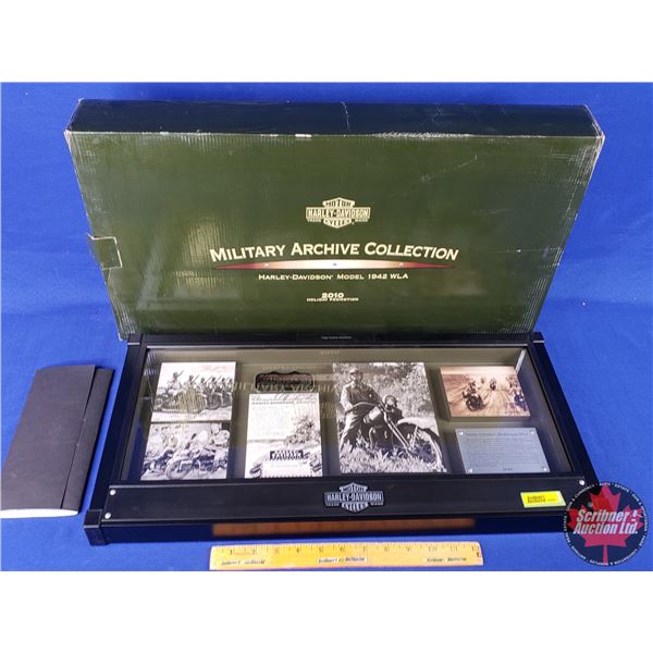 "Harley Davidson" Decor (Military Archive Collection 2010) (with Orig Box) (Box Measures: 25"H x 13-