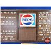 Image 3 : PEPSI Menu Board (24-3/4"H x 71-3/4"W x 2"D) (Consignor Note: Acquired from a Dairy Queen) (SEE PICS