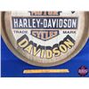 Image 5 : "Harley Davidson" Decor Barrel End (Wooden) Wall Mount (23-3/4"Dia) (SEE PICS!)