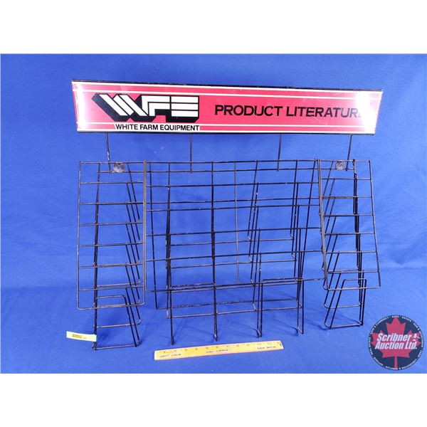 Product Literature Store Display "WHITE FARM EQUIPMENT" (23-1/4"H x 29-1/2"W) (SEE PICS!)