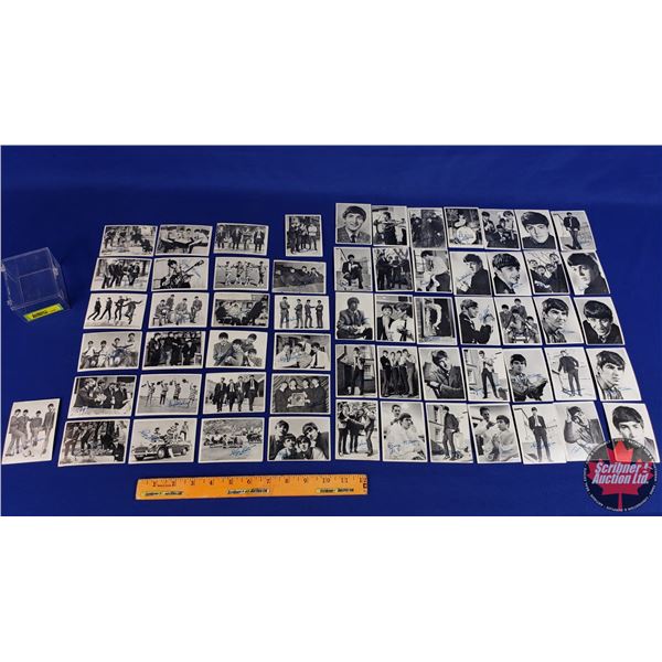 BEATLES T.C.G. Collector Cards Collection of 74 Cards! (with Plastic Card Case) (Case Measures: 1-3/