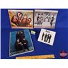 Image 1 : BEATLES Group (Scribbler; Lasting Impression Card Mounted Photos; Apple Cardboard Ad) (SEE PICS!)