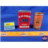 Image 1 : Blue Ribbon Spice Tins (2) (Tallest Measures 3-1/2"H  x 2-1/4"W x 1-1/4"D) (SEE PICS!)