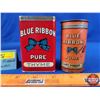 Image 3 : Blue Ribbon Spice Tins (2) (Tallest Measures 3-1/2"H  x 2-1/4"W x 1-1/4"D) (SEE PICS!)