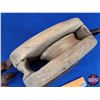 Image 5 : Antique Block & Tackle (16-1/2") (SEE PICS!)