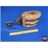 Image 2 : Antique Block & Tackle (16-1/2") (SEE PICS!)