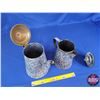 Image 3 : Enamel Coffee Pots (2) (Tallest Measures 11"H) (SEE PICS!)