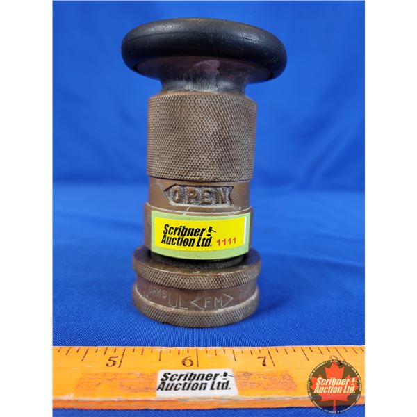 Fire Hose Nozzle (Brass) (5") (SEE PICS!)