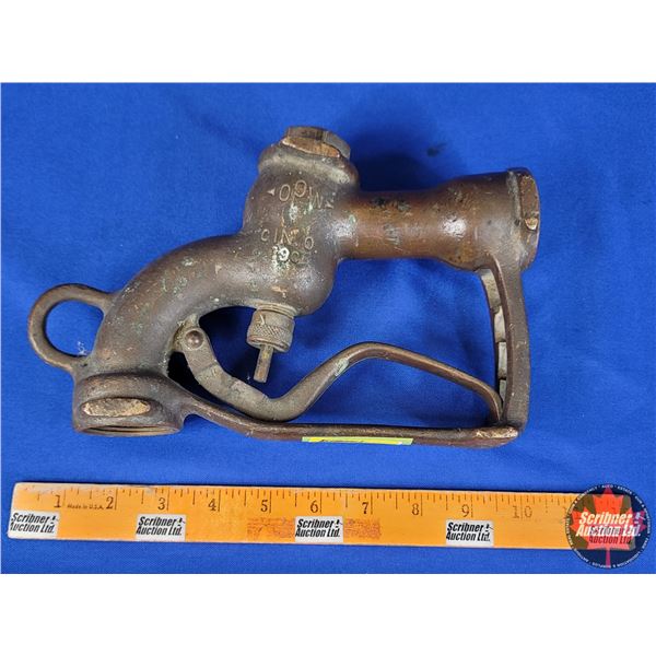 Vintage Brass Fuel Pump Handle (9") (SEE PICS!)