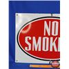 Image 2 : Single Side Enamel Sign "NO SMOKING" (On Back "GULF OIL CANADA" (14"H x 20"W) (SEE PICS!)