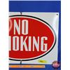 Image 3 : Single Side Enamel Sign "NO SMOKING" (On Back "GULF OIL CANADA" (14"H x 20"W) (SEE PICS!)