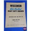 Image 34 : Selection of Service Manuals (Variety of 16 : Incl International Harvester; Wisconsin; Gaslight Auto