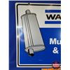 Image 2 : Double Sided Metal Sign : "WALKER Mufflers & Pipes" (30"H x 36-1/4"D) (SEE PICS!)