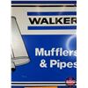 Image 3 : Double Sided Metal Sign : "WALKER Mufflers & Pipes" (30"H x 36-1/4"D) (SEE PICS!)