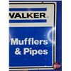Image 9 : Double Sided Metal Sign : "WALKER Mufflers & Pipes" (30"H x 36-1/4"D) (SEE PICS!)