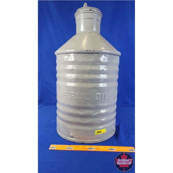 "IMPERIAL OIL LIMITED" Canister (Painted) (22-1/2"H x 11"Dia) (SEE PICS!)