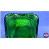 Image 12 : Green Glass Canister Set (5 Pcs) Owens-Illinois Glass Company (CEREAL ; COFFEE ; TEA ; FLOUR ; SUGAR