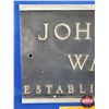Image 3 : "JOHNSTONE WALKER ESTABLISHED 1886" Department Store Plaque/Sign (Cast Aluminum) (9-1/2"H x 19"W) (S