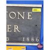 Image 5 : "JOHNSTONE WALKER ESTABLISHED 1886" Department Store Plaque/Sign (Cast Aluminum) (9-1/2"H x 19"W) (S