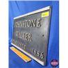 Image 6 : "JOHNSTONE WALKER ESTABLISHED 1886" Department Store Plaque/Sign (Cast Aluminum) (9-1/2"H x 19"W) (S
