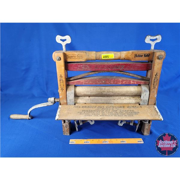 BEATTY BROS. "BT Canada" Washer Wringer (17"H x 16-1/4"W x 2-3/4"D) (SEE PICS!)