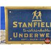 Image 3 : Department Store Cardboard Product Easel "STANFIELD'S Unshrinkable UNDERWEAR" (7-1/4" x 12-1/4") (SE