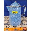 Image 1 : Enamel Kettle (10"H x 7"Dia) (SEE PICS!)