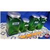 Image 3 : Green Glass Canister Set (4 Pcs) Owens-Illinois Glass Company SUGAR; TEA; CEREAL; COFFEE) (Tallest M