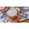 Image 5 : Fire King WARE Peach Luster Cups (11) / Saucers (10) (SEE PICS!)
